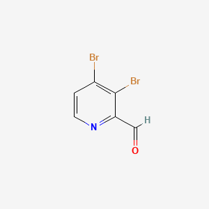3,4-Dibromopicolinaldehyde chemical structure (CAS 1289199-53-6)
