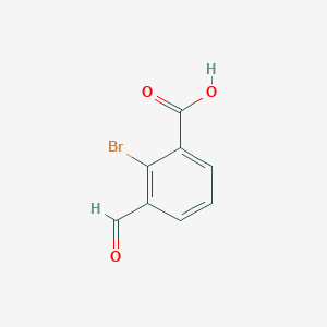 2-Bromo-3-formylbenzoic acid chemical structure (CAS 1289208-00-9)