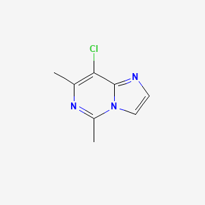 8-Chloro-5,7-dimethylimidazo[1,2-c]pyrimidine chemical structure (CAS 1289209-13-7)