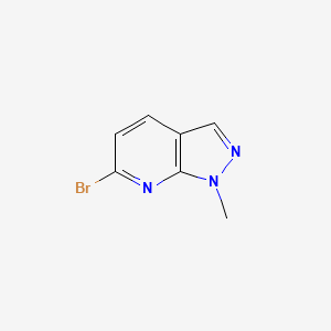 6-Bromo-1-methyl-1H-pyrazolo[3,4-b]pyridine chemical structure (CAS 1289261-71-7)