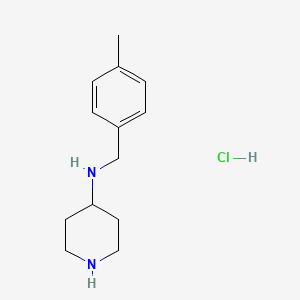 N-(4-Methylbenzyl)piperidin-4-amine hydrochloride chemical structure (CAS 1289385-74-5)