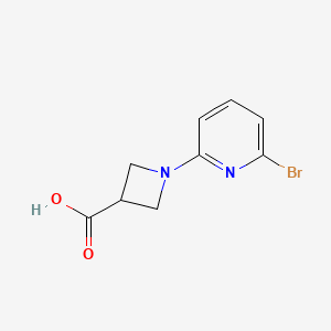 1-(6-Bromopyridin-2-yl)azetidine-3-carboxylic acid chemical structure (CAS 1289386-69-1)