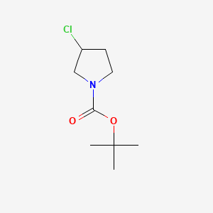 tert-Butyl 3-chloropyrrolidine-1-carboxylate chemical structure (CAS 1289386-88-4)