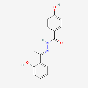 (E)-4-Hydroxy-N'-(1-(2-hydroxyphenyl)ethylidene)benzohydrazide chemical structure (CAS 1289575-45-6)