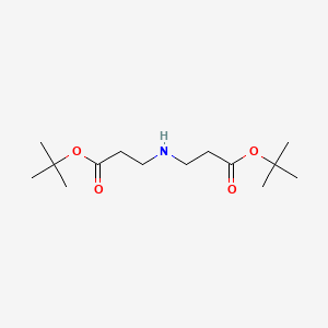 Di-tert-butyl 3,3'-azanediyldipropanoate chemical structure (CAS 128988-04-5)