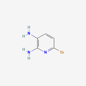6-Bromopyridine-2,3-diamine chemical structure (CAS 129012-04-0)