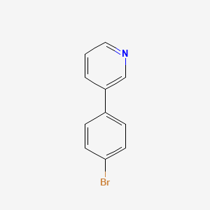 3-(4-Bromophenyl)pyridine chemical structure (CAS 129013-83-8)