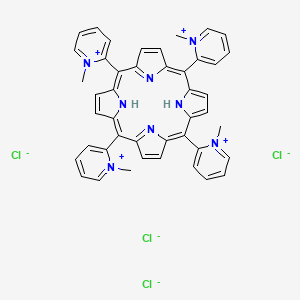 2,2',2'',2'''-(Porphyrin-5,10,15,20-tetrayl)tetrakis(1-methylpyridin-1-ium) chloride chemical structure (CAS 129051-18-9)