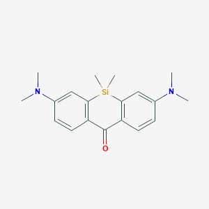 3,7-Bis(dimethylamino)-5,5-dimethyldibenzo[b,e]silin-10(5H)-one chemical structure (CAS 1290536-55-8)