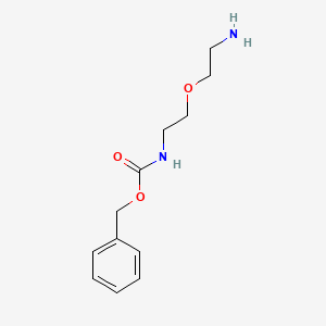 Benzyl (2-(2-aminoethoxy)ethyl)carbamate chemical structure (CAS 1290627-95-0)
