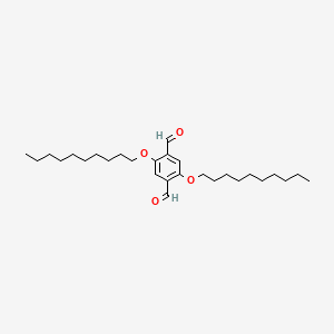 2,5-Bis(decyloxy)terephthalaldehyde chemical structure (CAS 129080-34-8)
