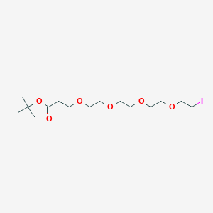 tert-Butyl 1-iodo-3,6,9,12-tetraoxapentadecan-15-oate chemical structure (CAS 1291090-31-7)