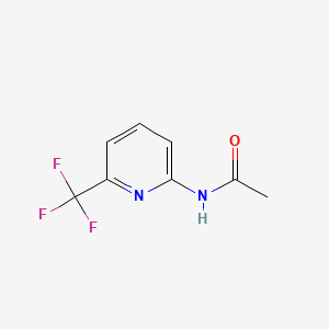 N-(6-(Trifluoromethyl)pyridin-2-yl)acetamide chemical structure (CAS 1291487-27-8)