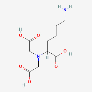 2,2'-((5-Amino-1-carboxypentyl)azanediyl)diacetic acid chemical structure (CAS 129179-17-5)