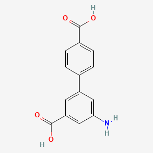 5-Amino-[1,1'-biphenyl]-3,4'-dicarboxylic acid chemical structure (CAS 129192-19-4)