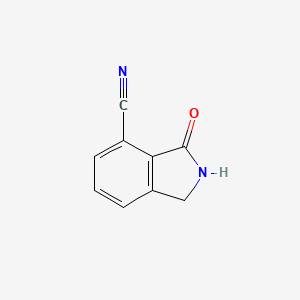 3-Oxoisoindoline-4-carbonitrile chemical structure (CAS 129221-89-2)