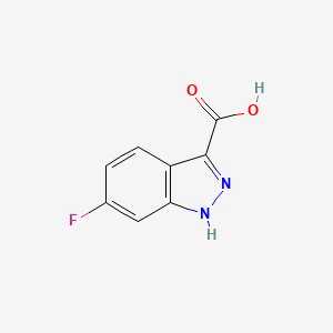 6-Fluoro-1H-indazole-3-carboxylic acid chemical structure (CAS 129295-30-3)