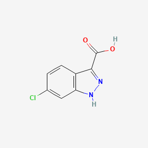 6-Chloro-1H-indazole-3-carboxylic acid chemical structure (CAS 129295-31-4)