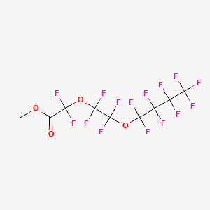 Methyl 2,2-difluoro-2-(1,1,2,2-tetrafluoro-2-(perfluorobutoxy)ethoxy)acetate chemical structure (CAS 129301-40-2)