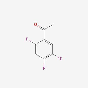 2,4,5-Trifluoroacetophenone chemical structure (CAS 129322-83-4)