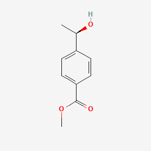 Methyl (R)-4-(1-hydroxyethyl)benzoate chemical structure (CAS 129446-47-5)