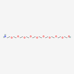 29-Amino-3,6,9,12,15,18,21,24,27-nonaoxanonacosan-1-ol chemical structure (CAS 129449-09-8)