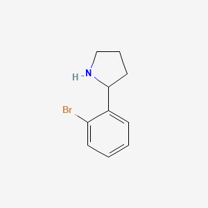 2-(2-Bromophenyl)pyrrolidine chemical structure (CAS 129540-24-5)