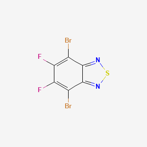 4,7-Dibromo-5,6-difluorobenzo[c][1,2,5]thiadiazole chemical structure (CAS 1295502-53-2)