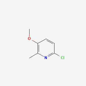 6-Chloro-3-methoxy-2-methylpyridine chemical structure (CAS 129692-13-3)