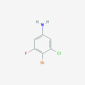 4-Bromo-3-chloro-5-fluoroaniline chemical structure (CAS 1297540-69-2)