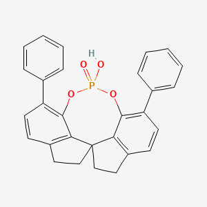 (11aR)-10,11,12,13-Tetrahydro-5-hydroxy-3,7-diphenyl-diindeno[7,1-de:1',7'-fg][1,3,2]dioxaphosphocin-5-oxide chemical structure (CAS 1297613-72-9)
