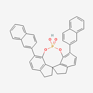 (11aR)-10,11,12,13-Tetrahydro-5-hydroxy-3,7-di-2-naphthalenyl-5-oxide-diindeno[7,1-de:1',7'-fg][1,3,2]dioxaphosphocin chemical structure (CAS 1297613-74-1)