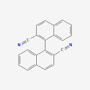 (S)-[1,1'-Binaphthalene]-2,2'-dicarbonitrile chemical structure (CAS 129783-81-9)