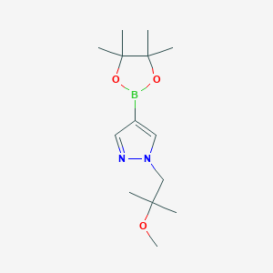 1-(2-Methoxy-2-methylpropyl)-4-(4,4,5,5-tetramethyl-1,3,2-dioxaborolan-2-yl)-1H-pyrazole chemical structure (CAS 1298032-47-9)