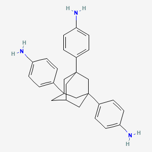 4,4',4''-(Adamantane-1,3,5-triyl)trianiline chemical structure (CAS 1298062-84-6)