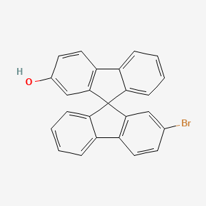 2'-Bromo-9,9'-spirobi[fluoren]-2-ol chemical structure (CAS 1298108-45-8)