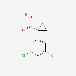 1-(3,5-Dichlorophenyl)cyclopropane-1-carboxylic acid chemical structure (CAS 1298134-94-7)