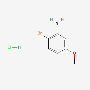 2-Bromo-5-methoxyaniline hydrochloride chemical structure (CAS 129968-11-2)