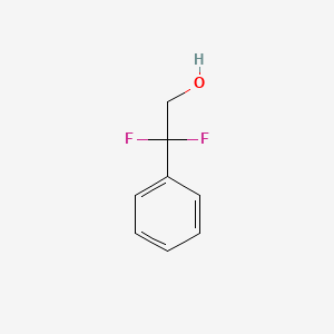 2,2-Difluoro-2-phenylethan-1-ol chemical structure (CAS 129973-51-9)