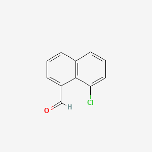 8-Chloronaphthalene-1-carbaldehyde chemical structure (CAS 129994-50-9)