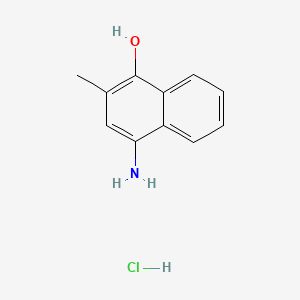 4-Amino-2-methylnaphthalen-1-ol hydrochloride chemical structure (CAS 130-24-5)
