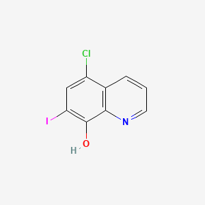 5-Chloro-7-iodoquinolin-8-ol chemical structure (CAS 130-26-7)