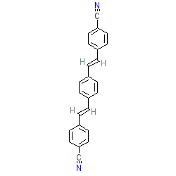 4,4'-(1,4-Phenylenebis(ethene-2,1-diyl))dibenzonitrile chemical structure (CAS 13001-40-6)