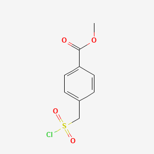 Methyl 4-((chlorosulfonyl)methyl)benzoate chemical structure (CAS 130047-14-2)