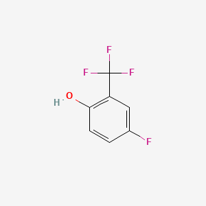 4-Fluoro-2-(trifluoromethyl)phenol chemical structure (CAS 130047-19-7)