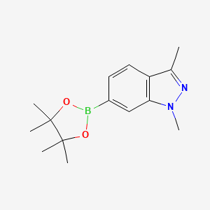 1,3-Dimethyl-6-(4,4,5,5-tetramethyl-1,3,2-dioxaborolan-2-yl)-1H-indazole chemical structure (CAS 1300582-61-9)