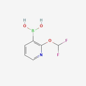 (2-(Difluoromethoxy)pyridin-3-yl)boronic acid chemical structure (CAS 1300750-50-8)
