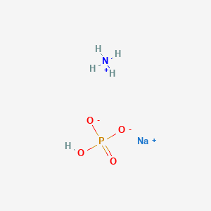 Ammonium sodium hydrogen phosphate chemical structure (CAS 13011-54-6)