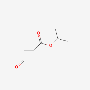 Isopropyl 3-oxocyclobutanecarboxylate chemical structure (CAS 130111-95-4)
