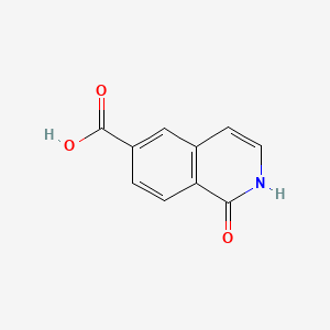1-Hydroxyisoquinoline-6-carboxylic acid chemical structure (CAS 1301214-60-7)